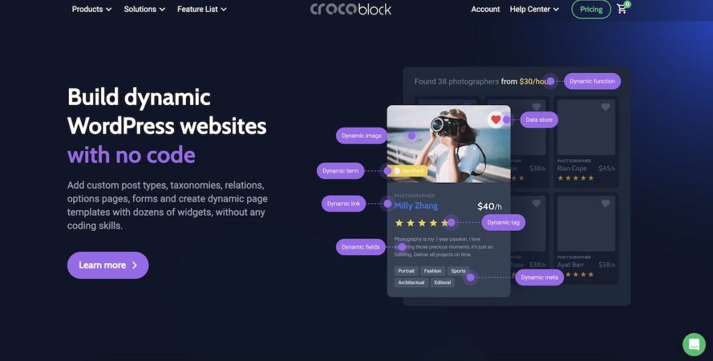 Crocoblock : Extensions pour Elementor et Gutenberg - Les entrepreneuses