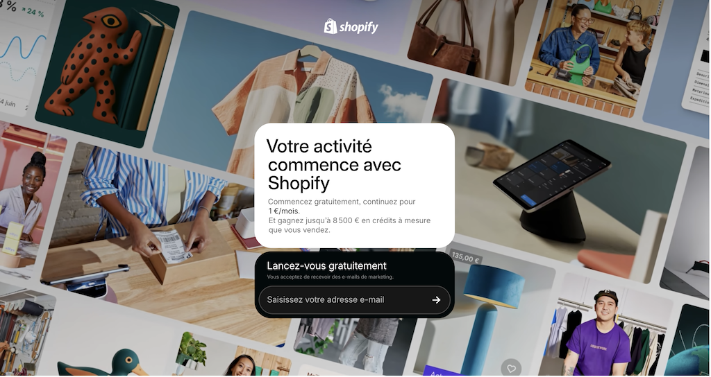 creer une boutique en ligne avec shopify